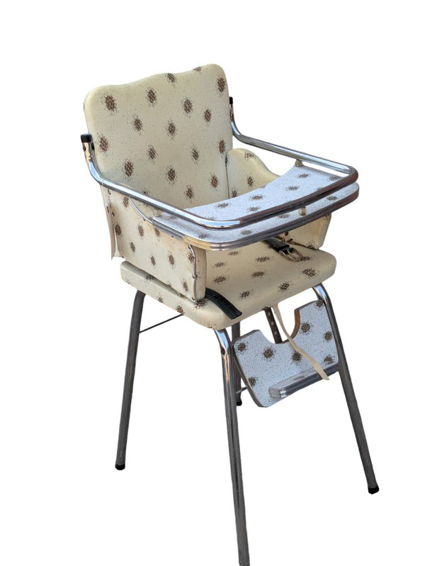 Vintage Baby High Chair Mid Century Modern