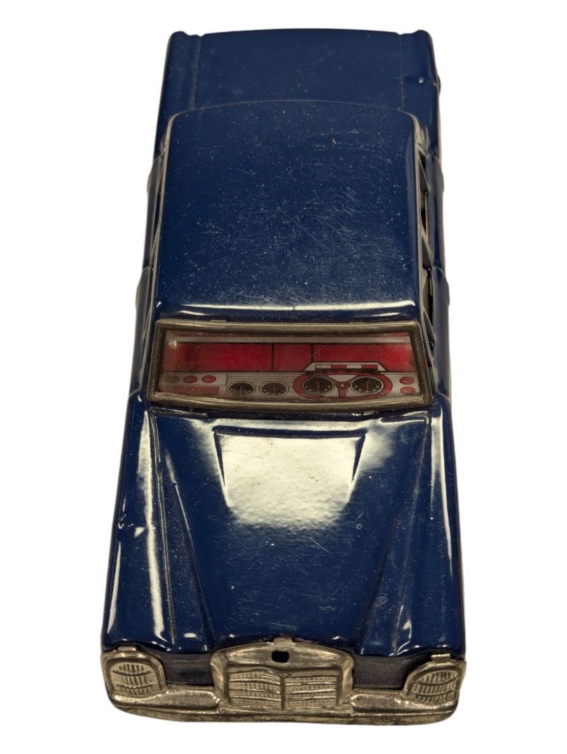 Mercedes Benz Tinplate Blue Car