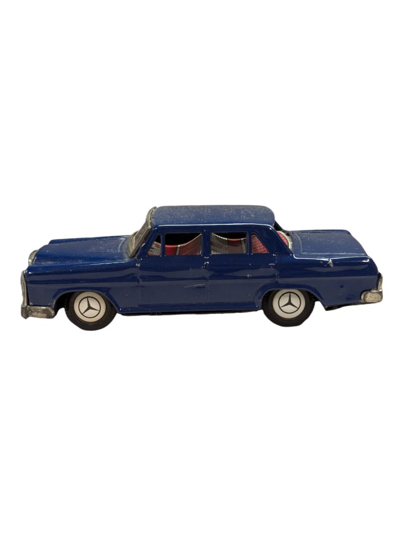 Mercedes Benz Tinplate Blue Car