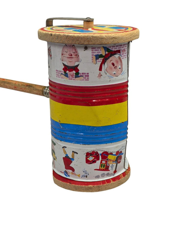 Fisher Price Musical Chime Roll Push Wood Toy