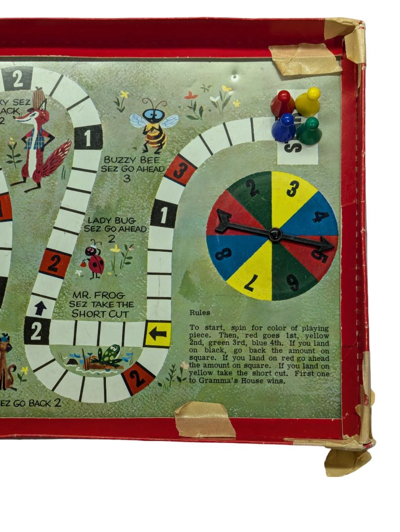 Vintage Board Game To Grandmother's House We Go
