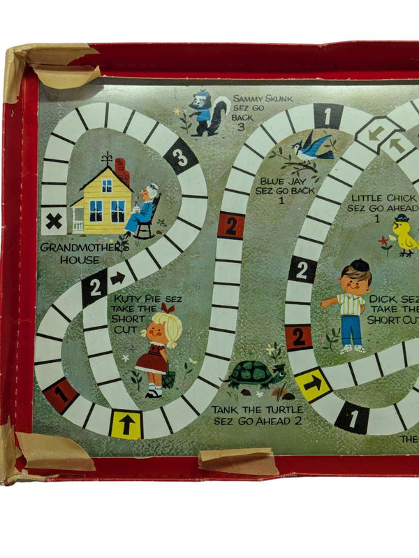 Vintage Board Game To Grandmother's House We Go