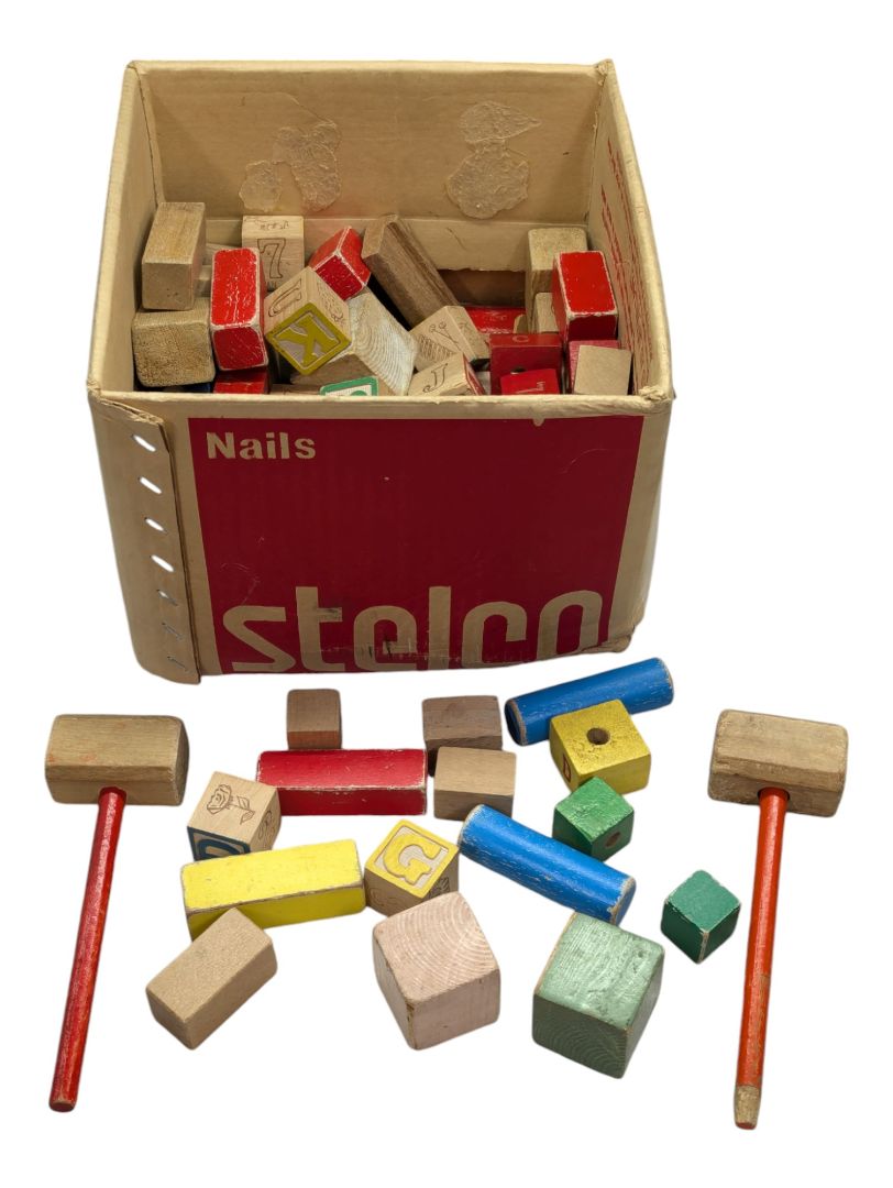 Lot of Wood Building Blocks