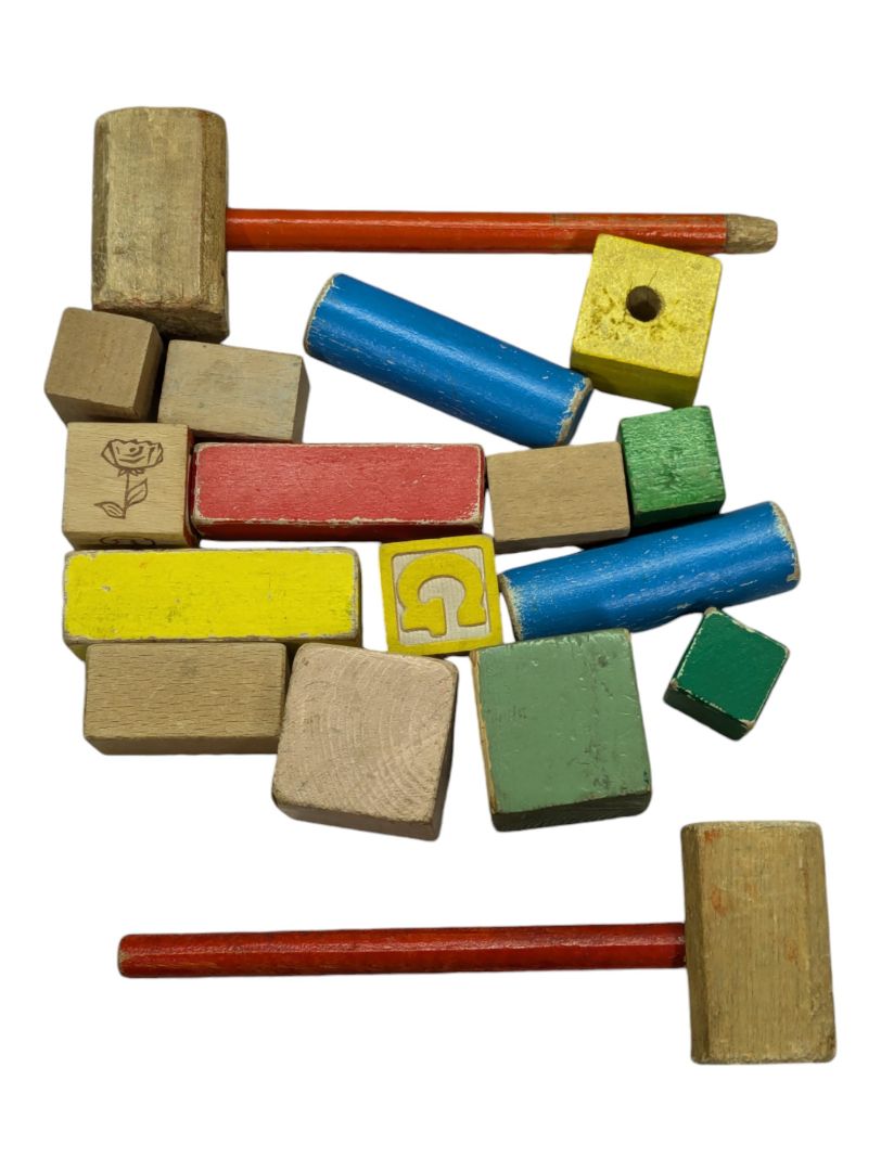 Lot of Wood Building Blocks