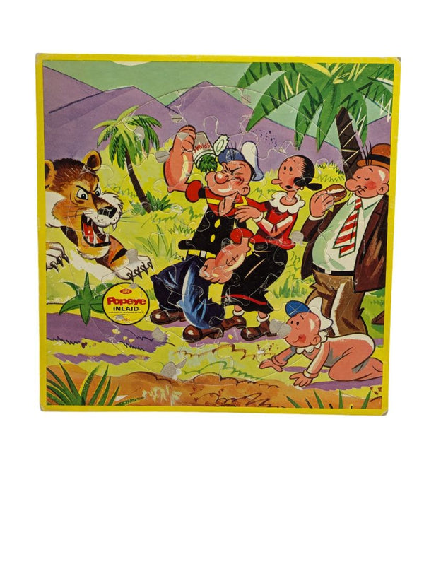 Vintage 1960s Jaymar Popeye Tiger Puzzle
