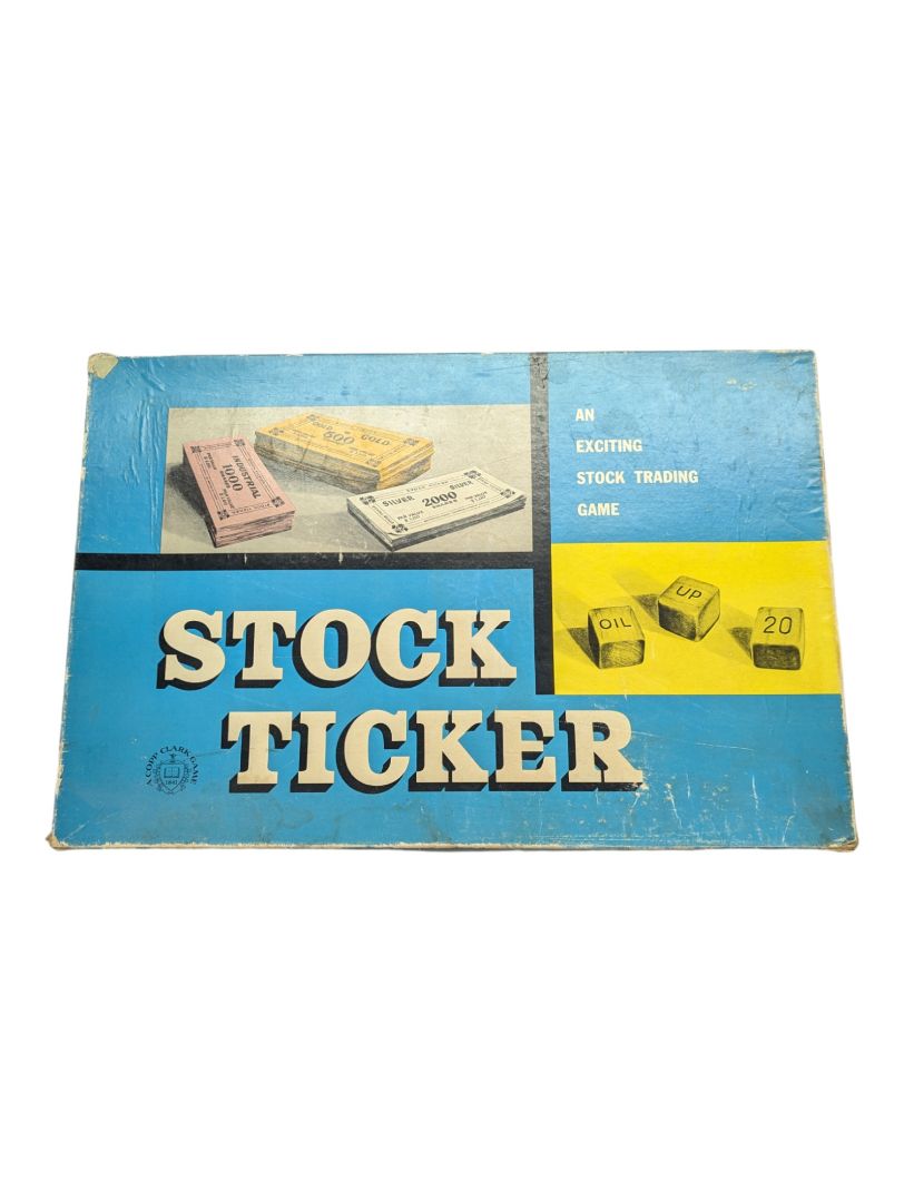 Vintage 1937 Stock Ticker Board Game