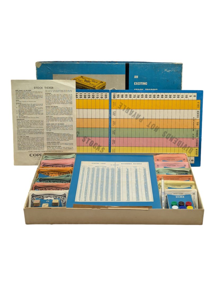 Vintage 1937 Stock Ticker Board Game