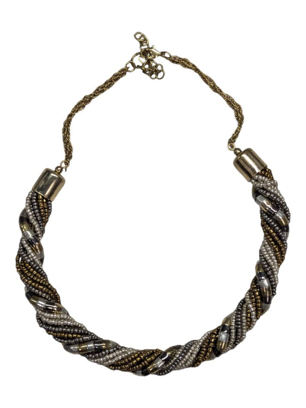 Gold Beaded Fashion Necklace