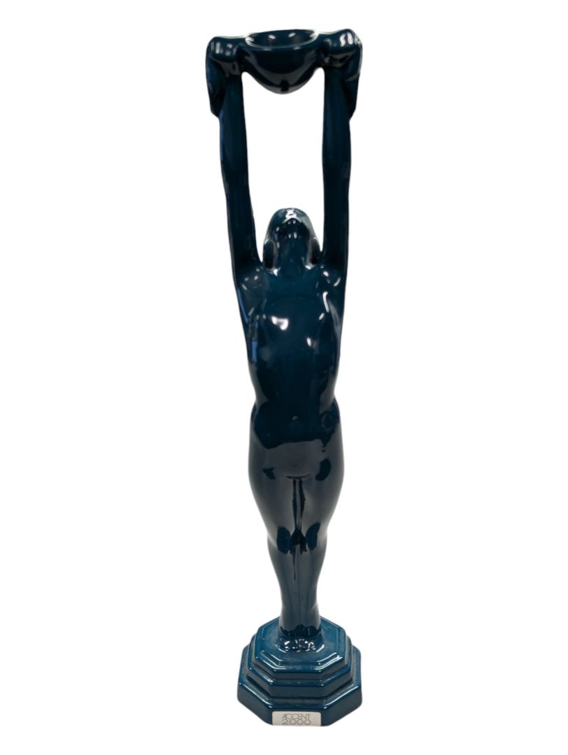 RARE Blue Woman Sculpture 