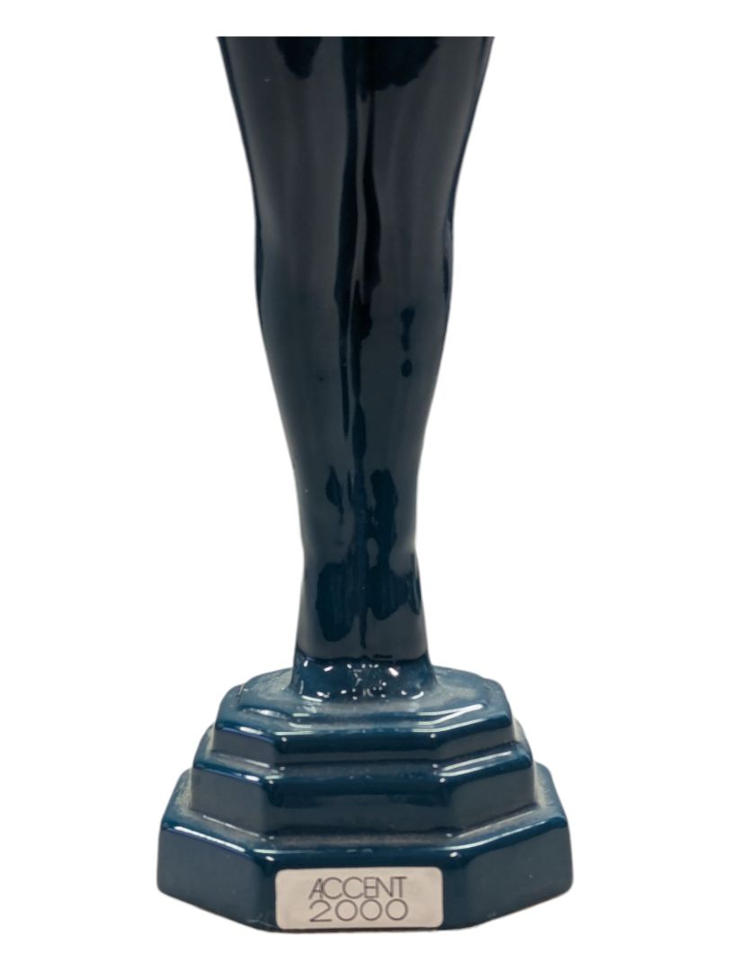 RARE Blue Woman Sculpture 