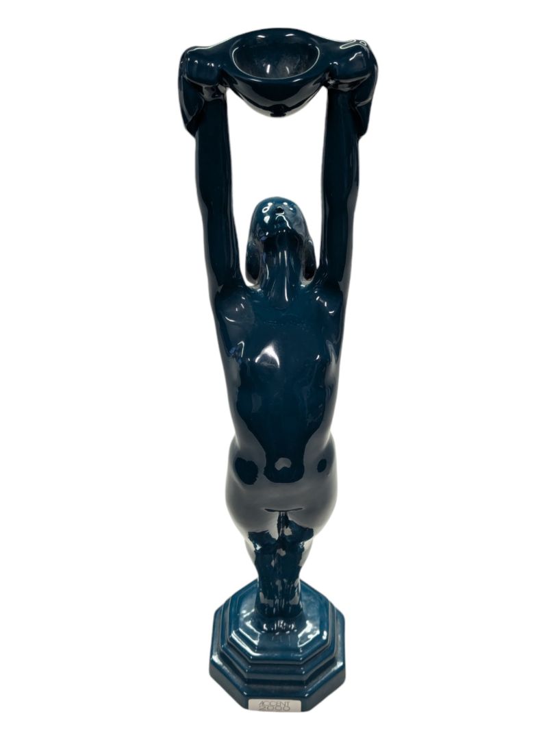 RARE Blue Woman Sculpture 
