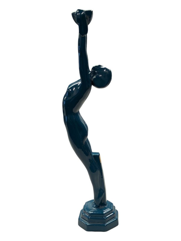 RARE Blue Woman Sculpture "Accent 2000"