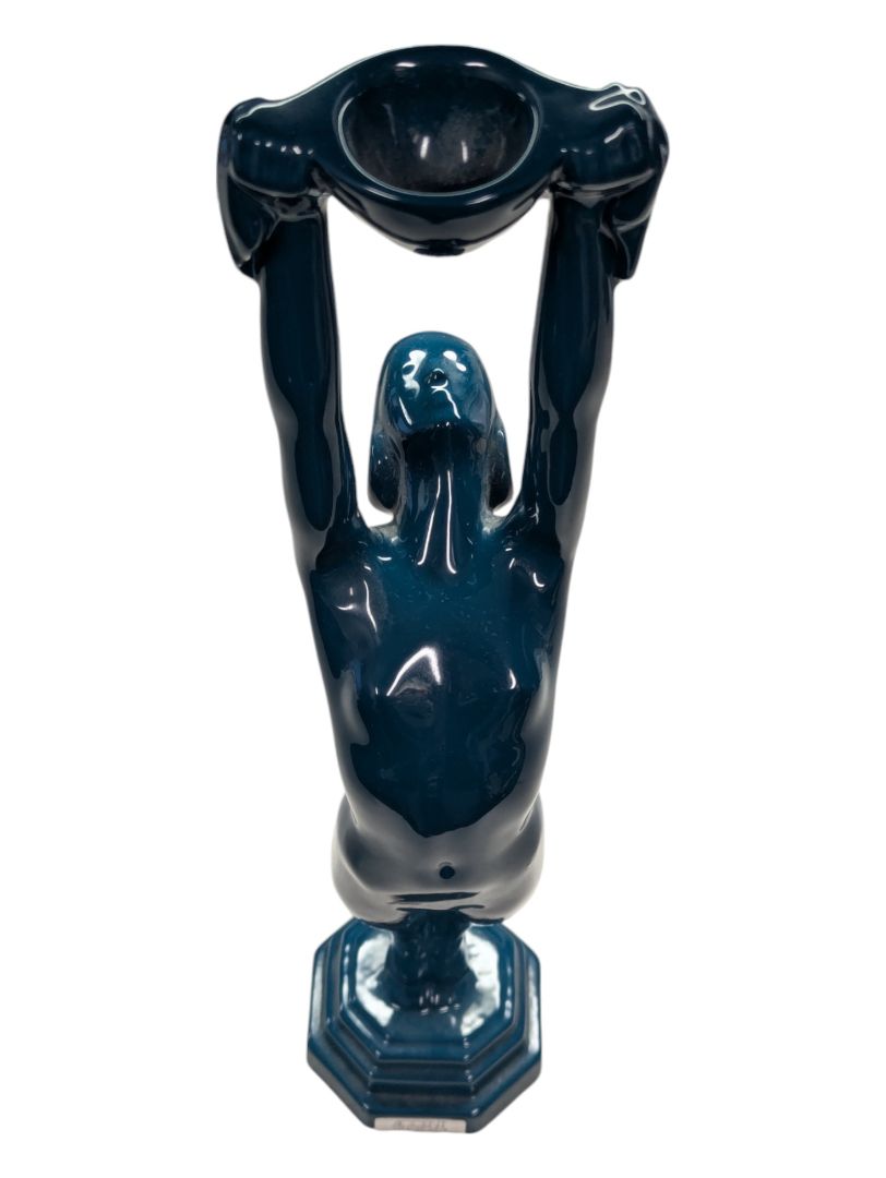 RARE Blue Woman Sculpture 