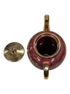 50s Sudlow's Burslem Teapot Burgundy & Gold