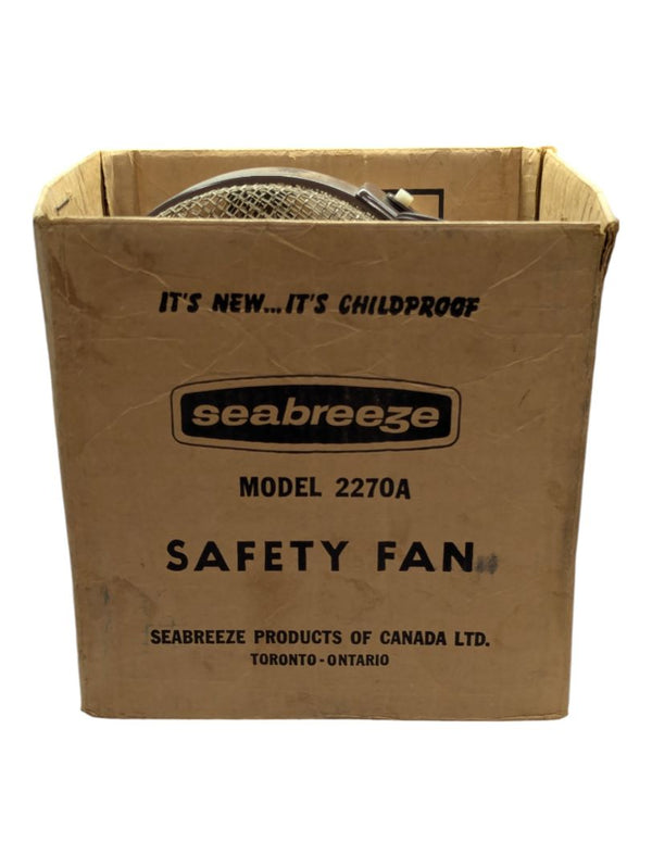 Vintage SEABREEZE Childproof Metal Cage Fan