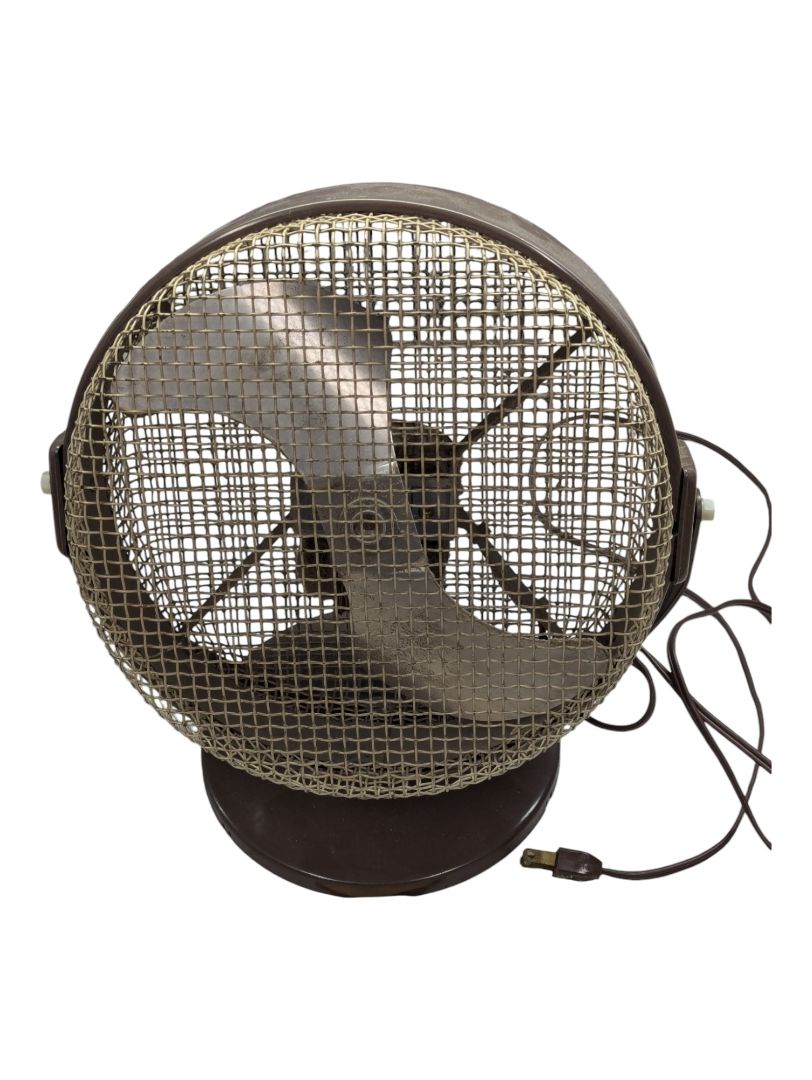 Vintage SEABREEZE Childproof Metal Cage Fan