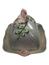 STAFFORDSHIRE Grey ceramic lidded butter dish
