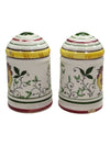 Bird Rooster and Roses salt and pepper shakers
