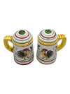 Bird Rooster and Roses salt and pepper shakers