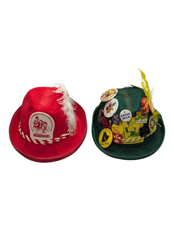 Vintage German Octoberfest Alpine Mountaineer Hats