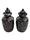Ceramic Poodle Cruet Set with Oil, Vinegar, Salt & Pepper