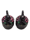 Ceramic Poodle Cruet Set with Oil, Vinegar, Salt & Pepper