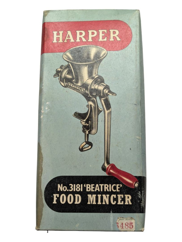 Vintage Harper Beatrice Bench Top Food Mincer