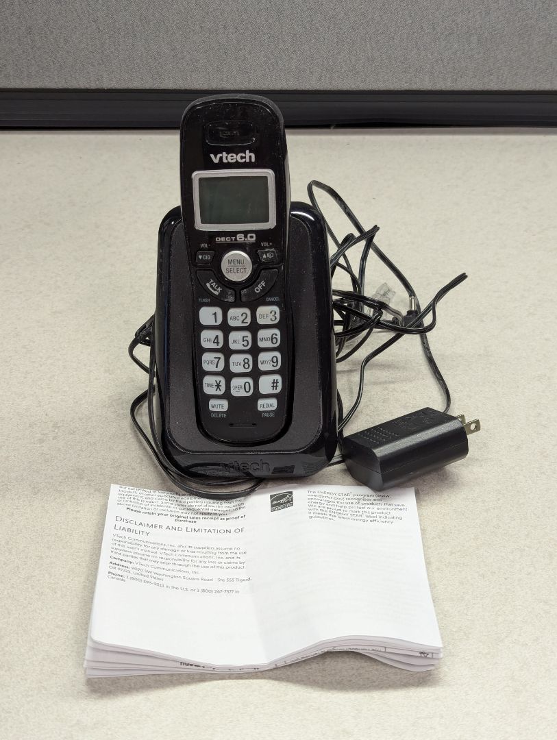VTech Cordless Phone Black