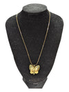 10K Chain w Butterfly Pendant
