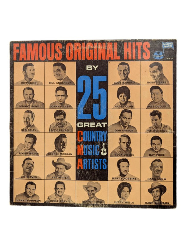 Famous Original Hits by 25 Great Country Music Artists LP