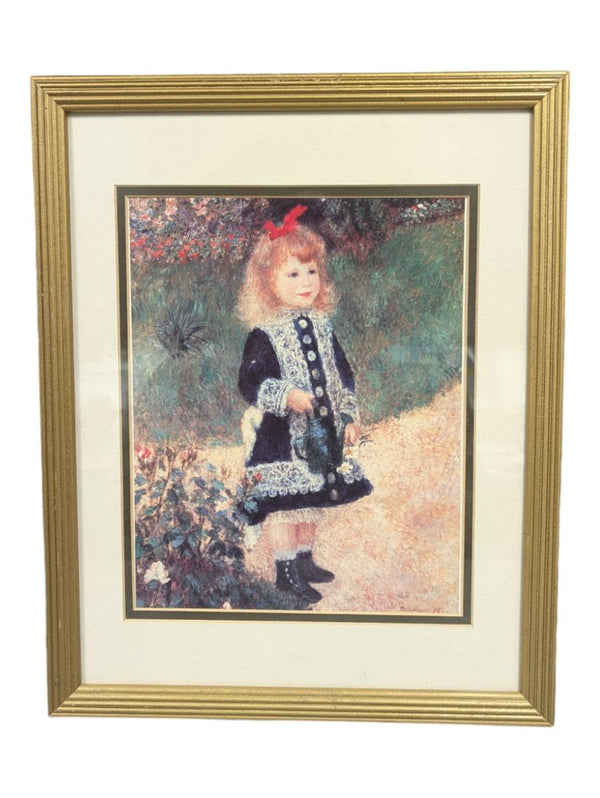 Girl with a Watering Can Renoir Replica Print