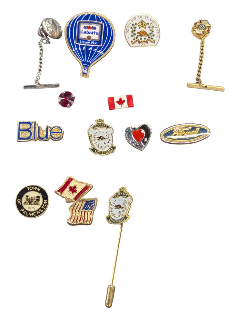 13 Vintage Pins