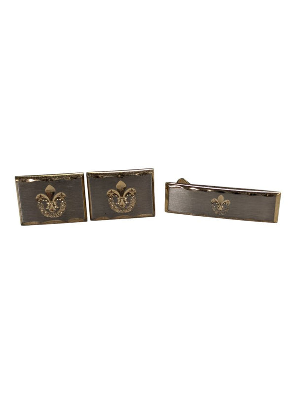 3 Sets of Vintage Cufflinks & Tie Clips
