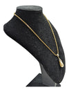Vintage Nina Ricci Tear Drop Pearl Gold tone Necklace