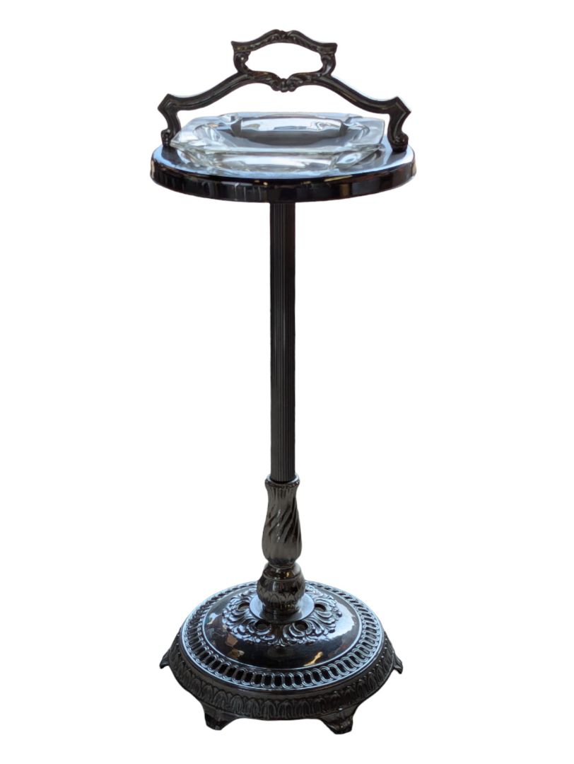 Vintage Stainless Steel Standing Ashtray