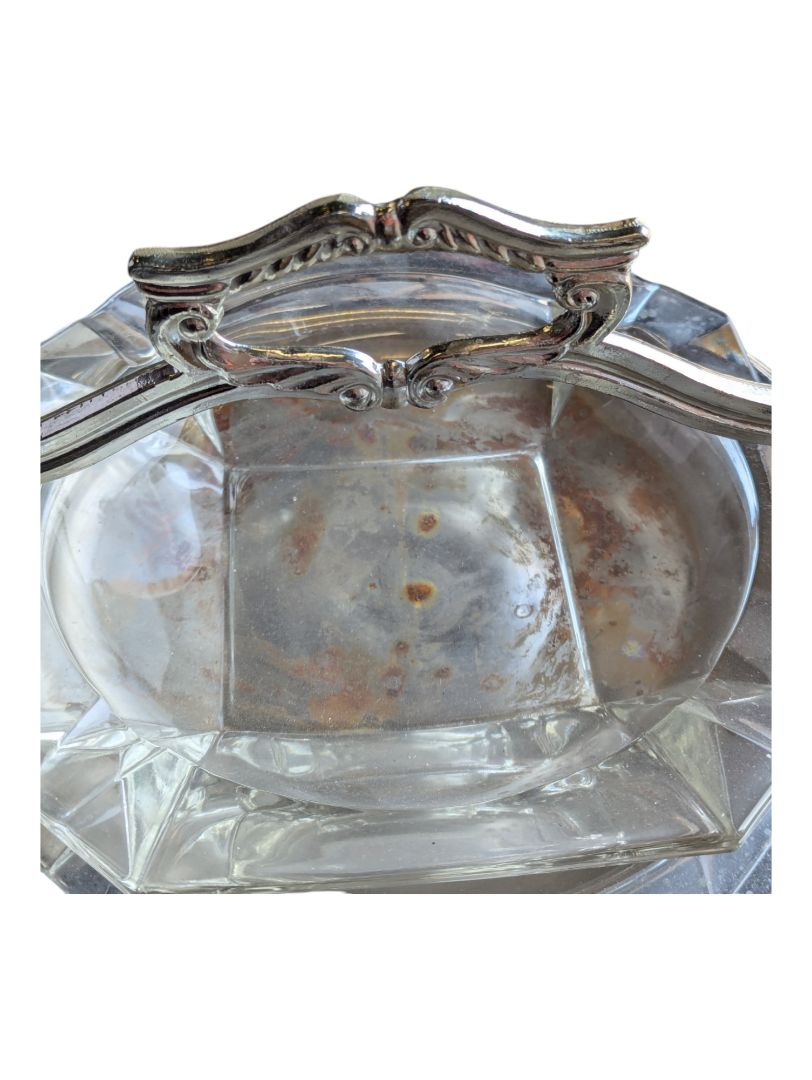 Vintage Stainless Steel Standing Ashtray