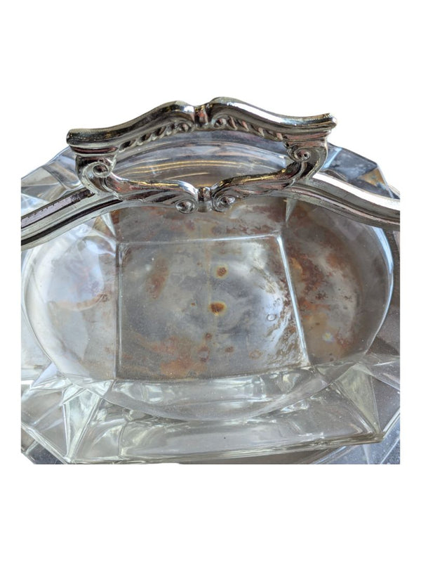 Vintage Stainless Steel Standing Ashtray