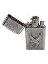 Silver Tone Vintage Torch Lighter Eagle