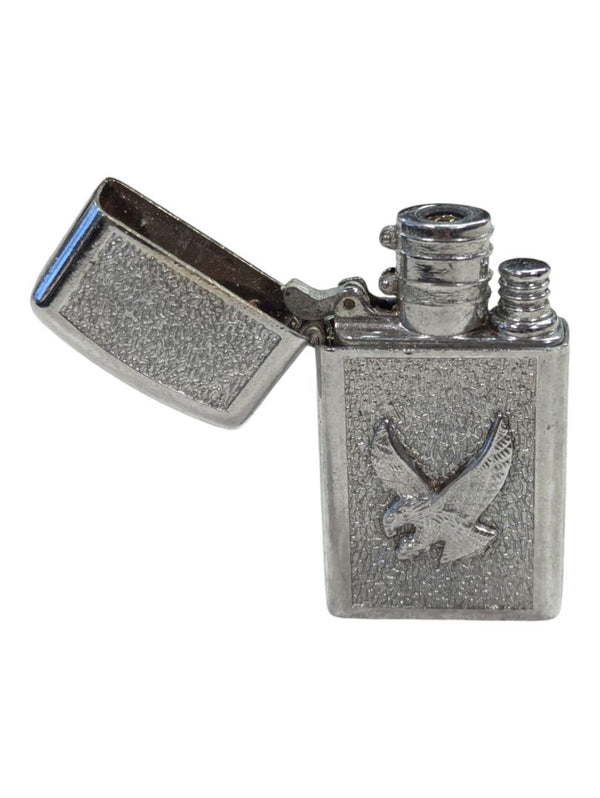 Silver Tone Vintage Torch Lighter Eagle