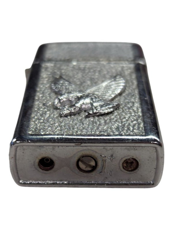 Silver Tone Vintage Torch Lighter Eagle