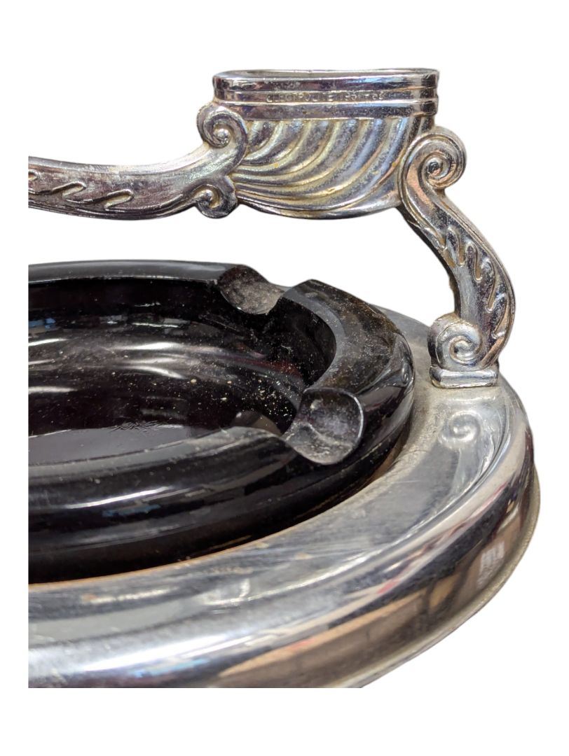 Marble Style Base Ashtray With Lighter Stand 29