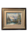 Original Landscape Oil Painting of Mountains & Forest