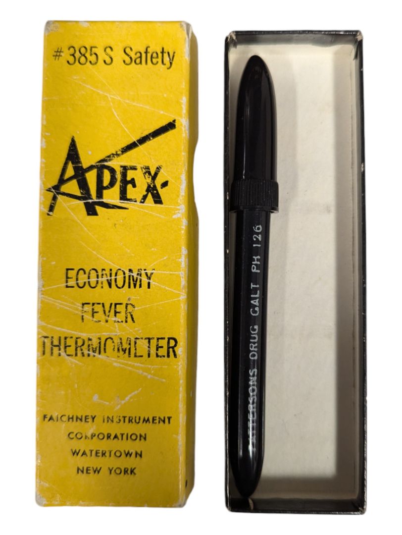 Vintage Apex Fever Thermometer Original Box