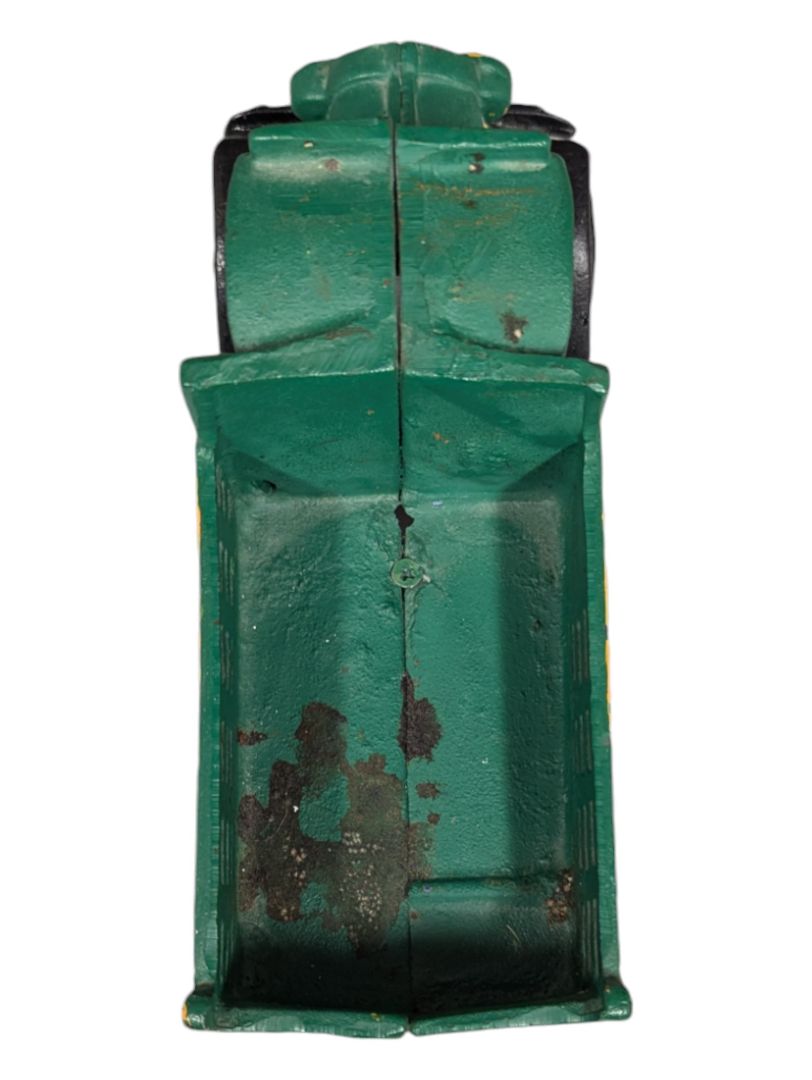 Vintage Cast Iron Green Delivery Truck