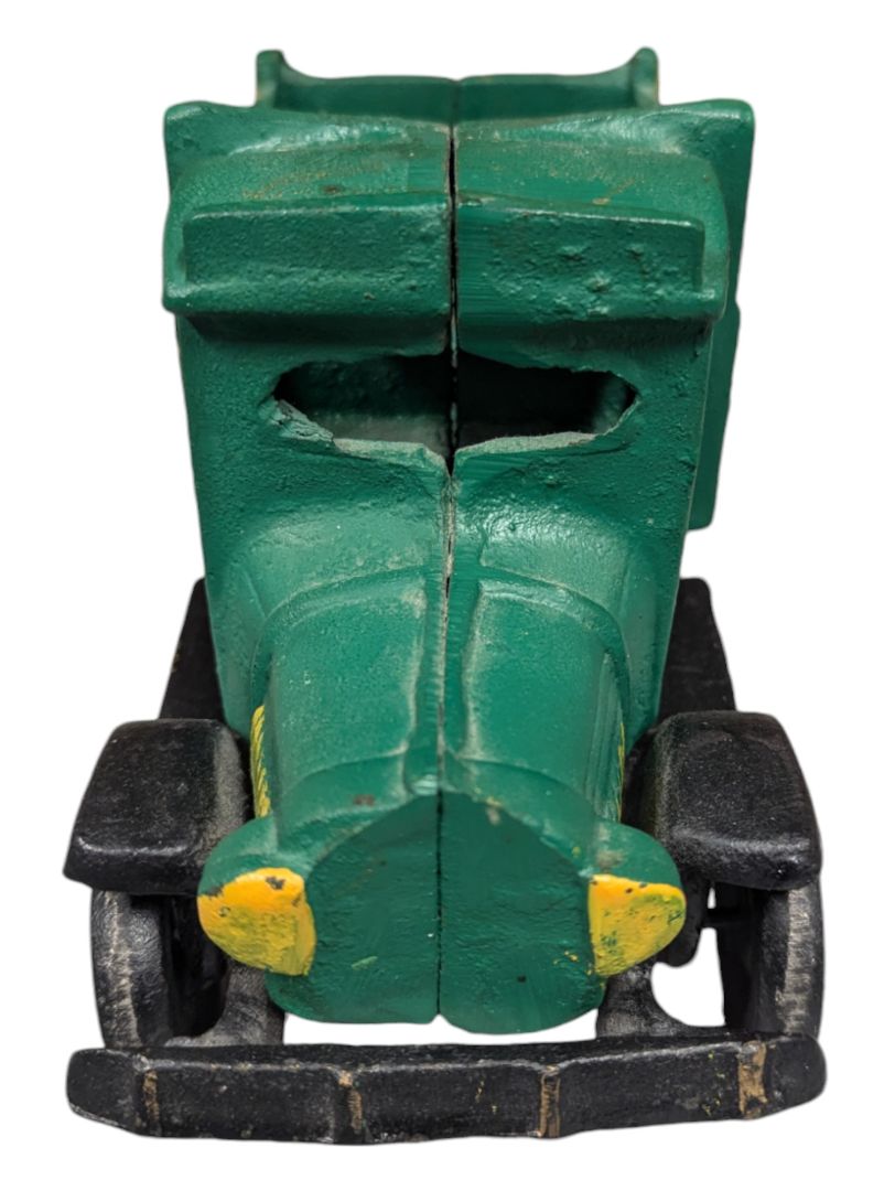 Vintage Cast Iron Green Delivery Truck