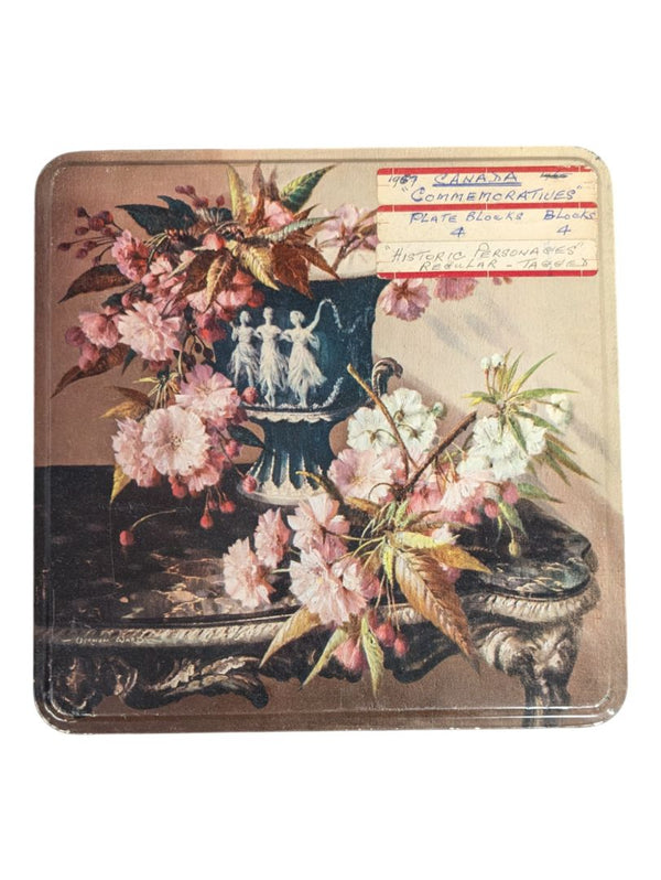 Antique England BISCUIT Tin box Wedgewood