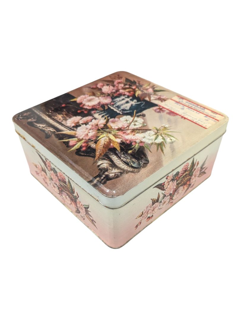 Antique England BISCUIT Tin box Wedgewood