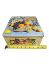 Square Fruit Tin 9” 1960's