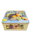 Square Fruit Tin 9” 1960's