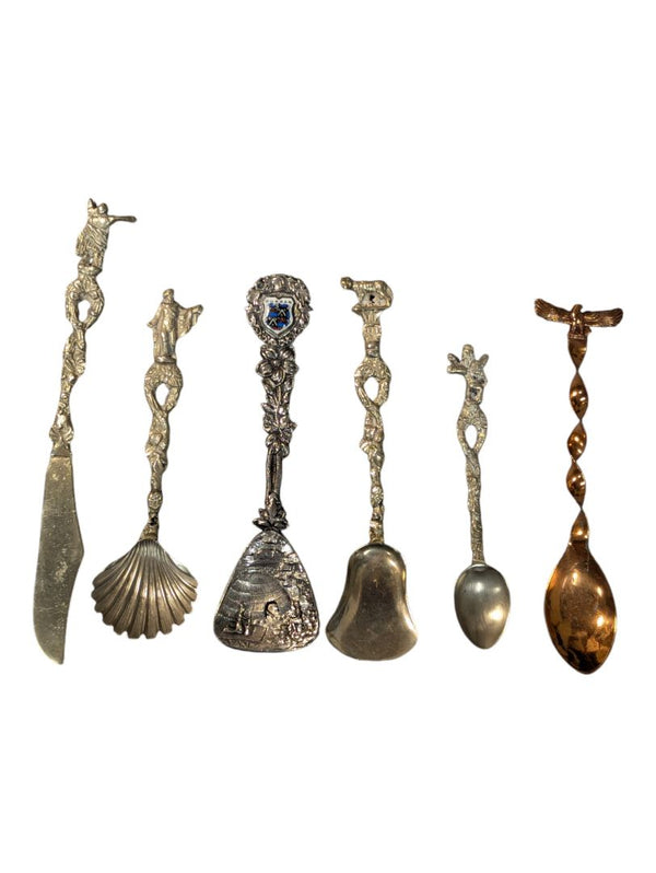 Vintage Collector Spoons (6) Assorted